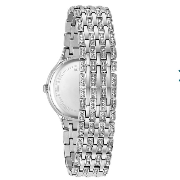 NWT Bulova Woman’s Crystal Stainless Steel Watch - Picture 2 of 5